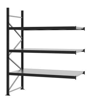 Weitspannregal Anbauregal FORTIS, 2.500×2.000×800 mm, verzinkt