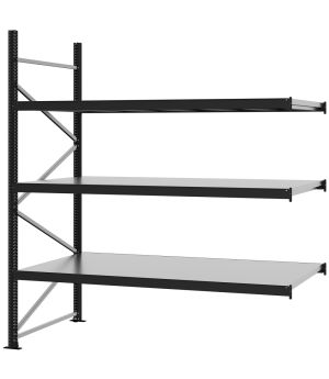 Weitspannregal Anbauregal FORTIS, 2.500×2.250×1.000 mm, verzinkt