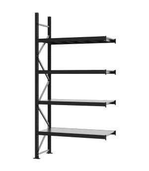 Weitspannregal Anbauregal FORTIS, 3.000×1.500×500 mm, verzinkt