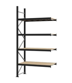 Weitspannregal Anbauregal FORTIS, 3.000×1.500×600 mm, Spanplatte