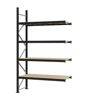 Weitspannregal Anbauregal FORTIS, 3.000×1.750×600 mm, Spanplatte