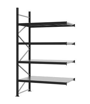 Weitspannregal Anbauregal FORTIS, 3.000×1.750×800 mm, verzinkt