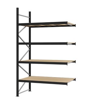 Weitspannregal Anbauregal FORTIS, 3.000×1.750×800 mm, Spanplatte