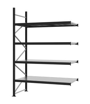 Weitspannregal Anbauregal FORTIS, 3.000×2.000×800 mm, verzinkt