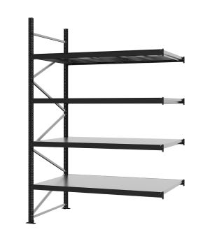 Weitspannregal Anbauregal FORTIS, 3.000×2.000×1.000 mm, verzinkt
