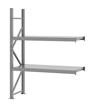 Weitspannregal Anbauregal FORTIS, 2.000×1.500×500 mm, verzinkt