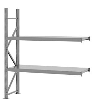 Weitspannregal Anbauregal FORTIS, 2.000×1.750×500 mm, verzinkt