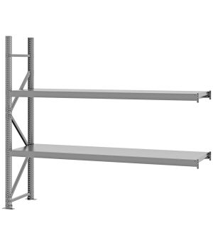 Weitspannregal Anbauregal FORTIS, 2.000×2.250×500 mm, verzinkt