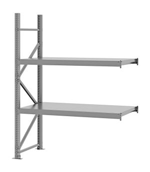 Weitspannregal Anbauregal FORTIS, 2.000×1.500×600 mm, verzinkt