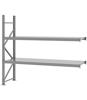 Weitspannregal Anbauregal FORTIS, 2.000×2.250×600 mm, verzinkt