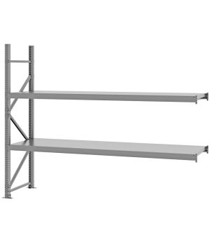 Weitspannregal Anbauregal FORTIS, 2.000×2.500×600 mm, verzinkt