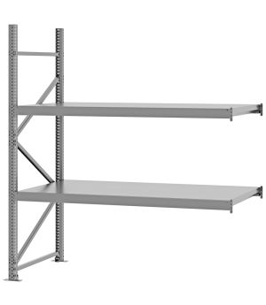 Weitspannregal Anbauregal FORTIS, 2.000×1.750×800 mm, verzinkt