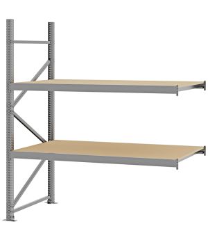 Weitspannregal Anbauregal FORTIS, 2.000×1.750×800 mm, Spanplatte