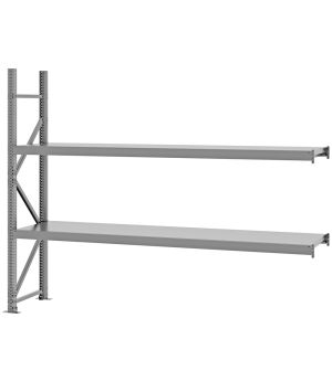 Weitspannregal Anbauregal FORTIS, 2.000×2.500×800 mm, verzinkt