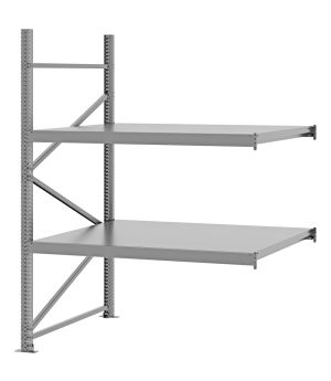 Weitspannregal Anbauregal FORTIS, 2.000×1.500×1.000 mm, verzinkt