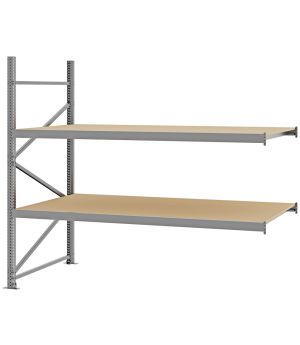 Weitspannregal Anbauregal FORTIS, 2.000×2.250×1.000 mm, Spanplatte