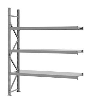 Weitspannregal Anbauregal FORTIS, 2.500×2.000×500 mm, verzinkt