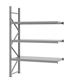 Weitspannregal Anbauregal FORTIS, 2.500×1.750×600 mm, verzinkt
