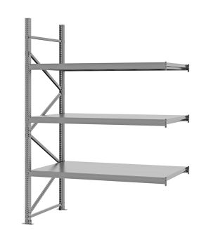 Weitspannregal Anbauregal FORTIS, 2.500×1.750×800 mm, verzinkt
