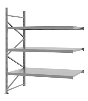 Weitspannregal Anbauregal FORTIS, 2.500×2.000×1.000 mm, verzinkt