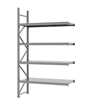 Weitspannregal Anbauregal FORTIS, 3.000×1.750×600 mm, verzinkt