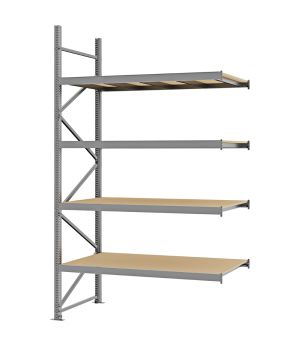 Weitspannregal Anbauregal FORTIS, 3.000×1.750×800 mm, Spanplatte