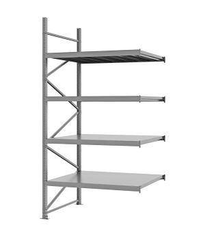 Weitspannregal Anbauregal FORTIS, 3.000×1.500×1.000 mm, verzinkt