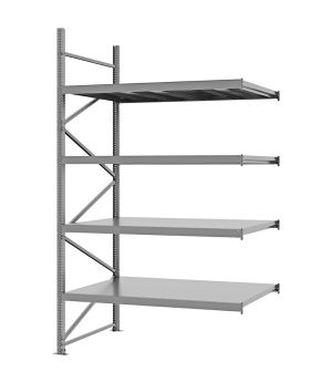 Weitspannregal Anbauregal FORTIS, 3.000×1.750×1.000 mm, verzinkt