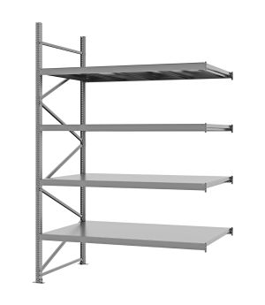 Weitspannregal Anbauregal FORTIS, 3.000×2.000×1.000 mm, verzinkt