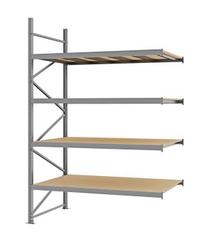 Weitspannregal Anbauregal FORTIS, 3.000×2.000×1.000 mm, Spanplatte