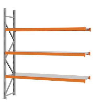 Weitspannregal Anbauregal FORTIS, 2.000×1.750×500 mm, Spanplatte