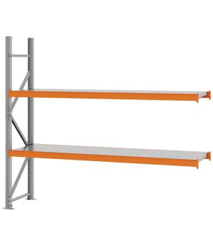 Weitspannregal Anbauregal FORTIS, 2.000×2.250×500 mm, verzinkt