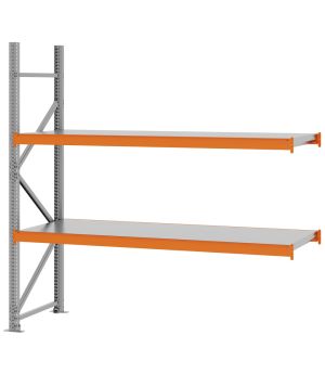 Weitspannregal Anbauregal FORTIS, 2.000×1.500×600 mm, Spanplatte