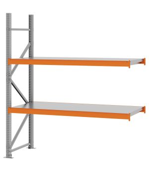 Weitspannregal Anbauregal FORTIS, 2.000×1.750×600 mm, verzinkt