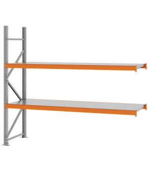 Weitspannregal Anbauregal FORTIS, 2.000×2.250×600 mm, verzinkt