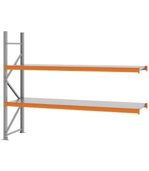 Weitspannregal Anbauregal FORTIS, 2.000×2.500×600 mm, verzinkt