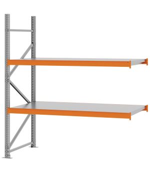 Weitspannregal Anbauregal FORTIS, 2.000×1.750×800 mm, verzinkt