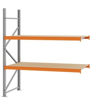 Weitspannregal Anbauregal FORTIS, 2.000×1.750×800 mm, Spanplatte