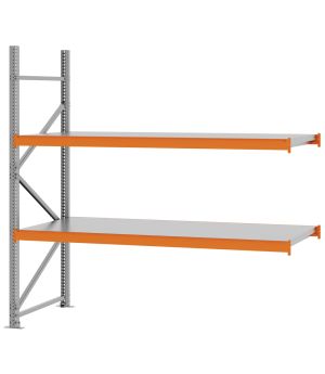 Weitspannregal Anbauregal FORTIS, 2.000×2.000×800 mm, verzinkt