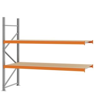 Weitspannregal Anbauregal FORTIS, 2.000×2.250×800 mm, Spanplatte