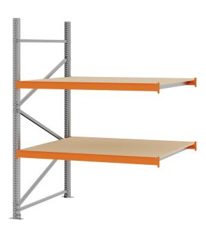 Weitspannregal Anbauregal FORTIS, 2.000×1.500×1.000 mm, Spanplatte