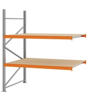 Weitspannregal Anbauregal FORTIS, 2.000×1.750×1.000 mm, Spanplatte
