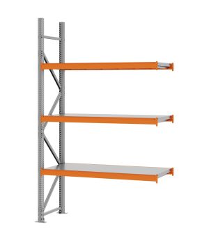 Weitspannregal Anbauregal FORTIS, 2.500×1.500×500 mm, verzinkt