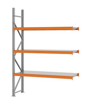 Weitspannregal Anbauregal FORTIS, 2.500×1.750×500 mm, verzinkt