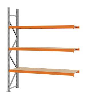 Weitspannregal Anbauregal FORTIS, 2.500×2.000×500 mm, Spanplatte