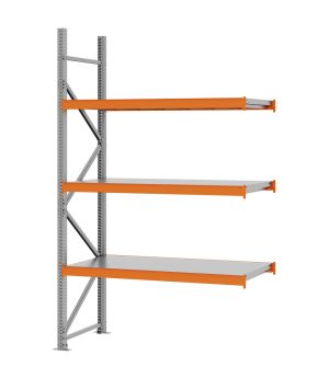 Weitspannregal Anbauregal FORTIS, 2.500×1.500×600 mm, verzinkt