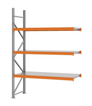 Weitspannregal Anbauregal FORTIS, 2.500×1.750×600 mm, verzinkt