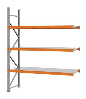 Weitspannregal Anbauregal FORTIS, 2.500×2.000×600 mm, verzinkt