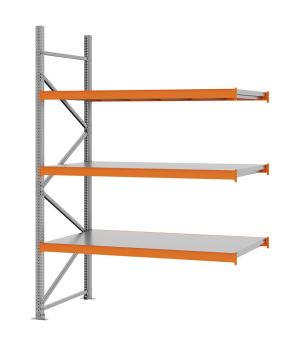 Weitspannregal Anbauregal FORTIS, 2.500×1.750×800 mm, verzinkt