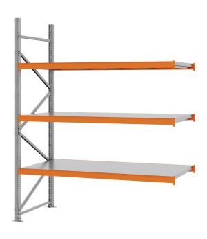 Weitspannregal Anbauregal FORTIS, 2.500×2.000×800 mm, verzinkt